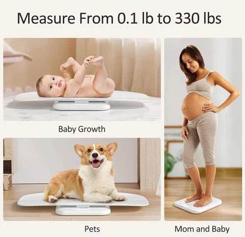 MCP Digital Baby Weighing Scale Infant And Adult Body Weight Upto 100kg With Baby Tray ( White)