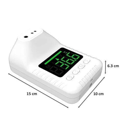 Non-Contact,Wall-Mounted Infrared Forehead K3 with LCD Display, Fever Alarm
