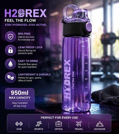 H2DREX Premium Transparent Bottle
