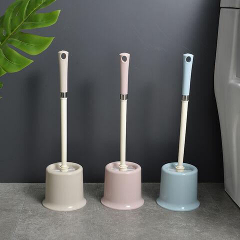 ound Toilet Cleaning Brush with Holder