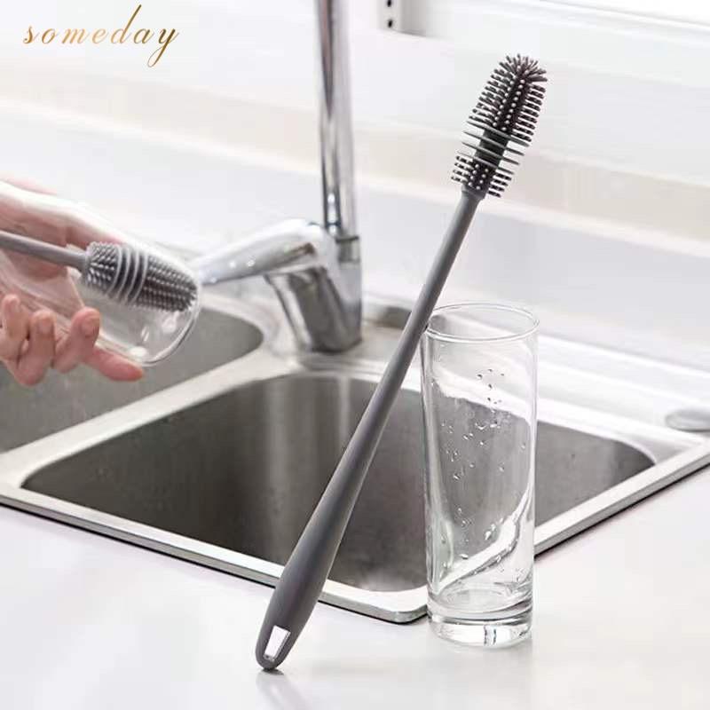 Long Handle Silicone Bottle Cleaning Brush