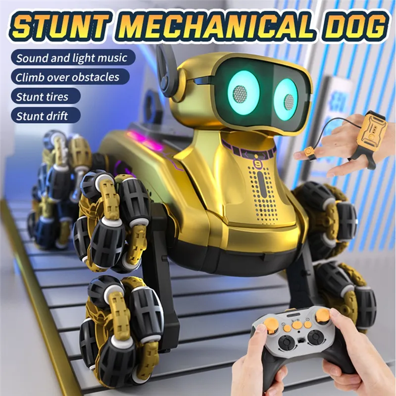 8WD GESTURE SENSOR RC STUNT CAR, ALSO KNOWN AS A REMOTE-CONTROL ROBOT  DOG TOY.