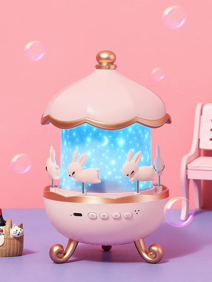 Bunny's Carousel Rotating LED Night Light