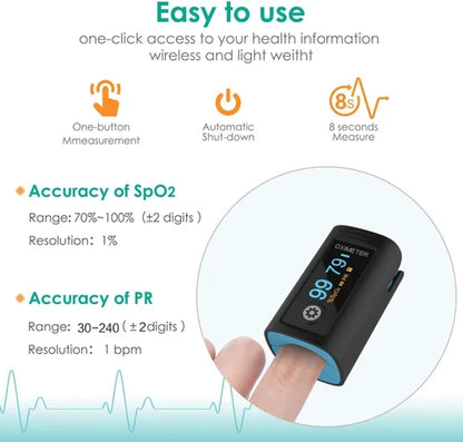 Shenzhen creative PC-60 Pulse Oximeter Fingertip, Oxygen Saturation Monitor SpO2 Levels