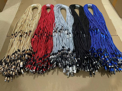 3 in 1 Cloth Cable