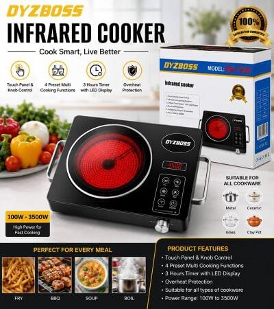 DYZBOSS INFRARED COOKER 3500 watt induction