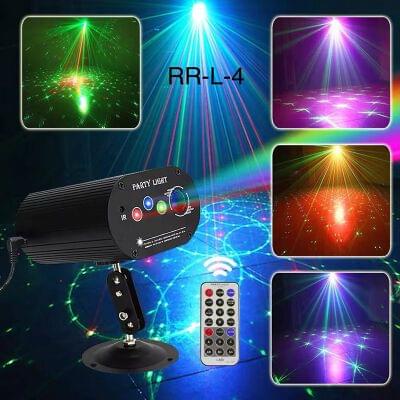 RR-L-4 LED Laser Disco Party Light with Remote