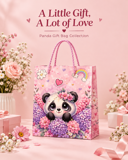 Panda gift paper bag