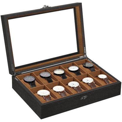 Luxury 10-Slot Watch Organizer